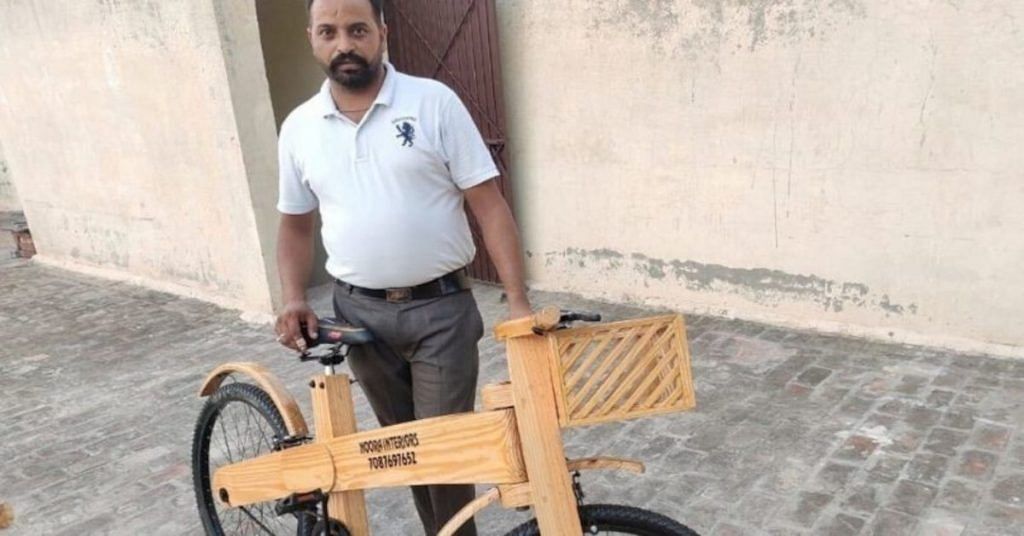 Wooden cycle become famous