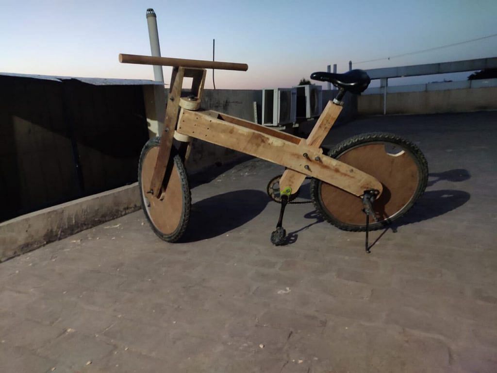 Wooden cycle by Dhaniram