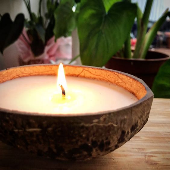 Coconut Shell candle for Home decor