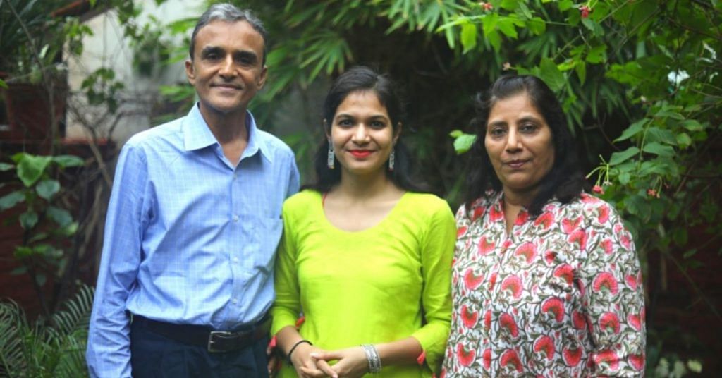 Jagatji with wife and writer