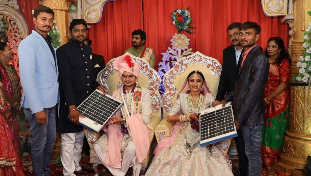 Solar Panel gifted in marriage