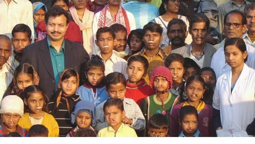 Dr Subodh with Children